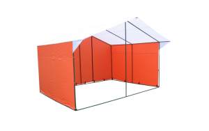 Торговая палатка «Домик» 4 х 3 из квадратной трубы 20х20 мм